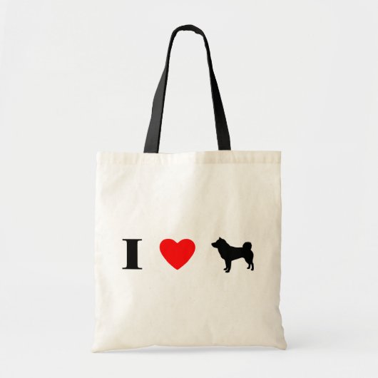I Love Shiba Inus Tote Bag (Voorkant)