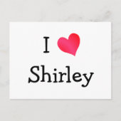 I Love Shirley Briefkaart (Voorkant)