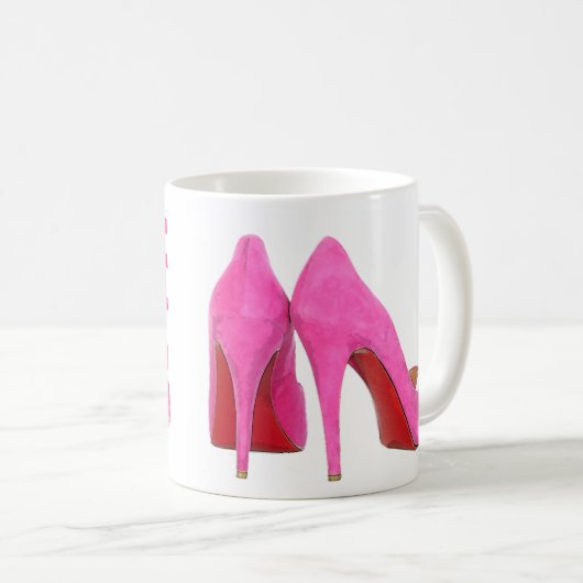 I Love Shoes Coffee Mok (Voorkant rechts)