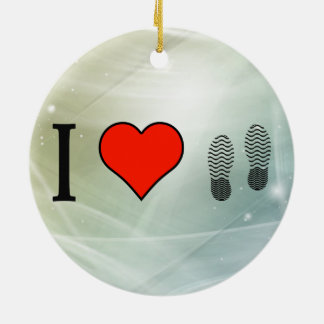 I Love Shoes Keramisch Ornament