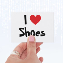 I Love Shoes Visitekaartje