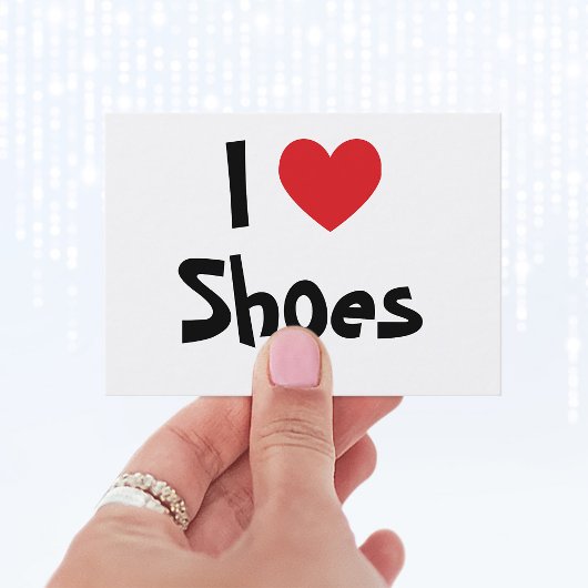 I Love Shoes Visitekaartje