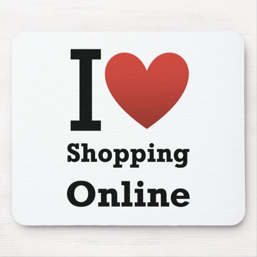 i love shopping online muismat (Voorkant)