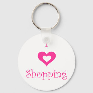 I Love Shopping Sleutelhanger