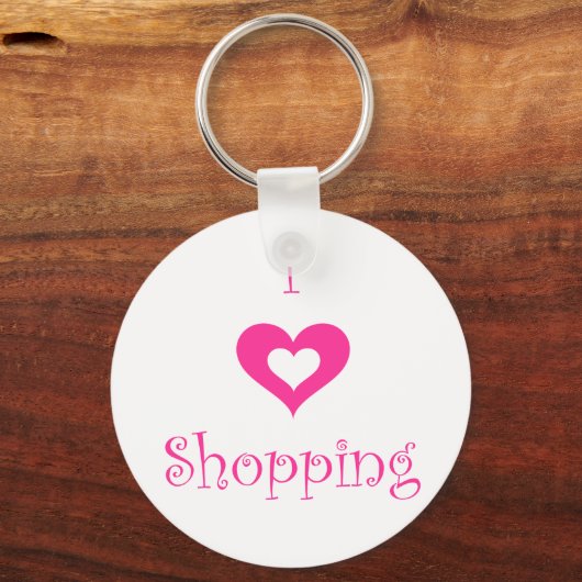 I Love Shopping Sleutelhanger (Voorkant)