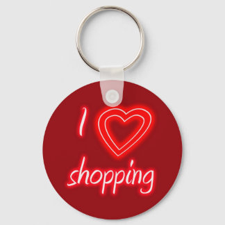 I Love Shopping Sleutelhanger