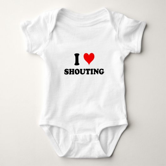 I Love Shouting Romper (Voorkant)