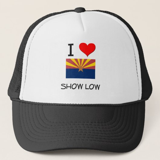 I Love SHOW LOW Arizona Trucker Pet (Voorkant)