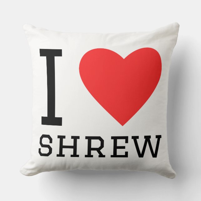 I love shrew kussen (Voorkant)