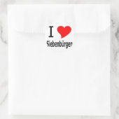 I love Siebenbürgen Ronde Sticker (Tas)