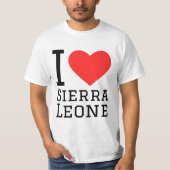 I love Sierra Leone T-shirt (Voorkant)