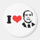 I Love Silvio Berlusconi Magneet (Voorkant)