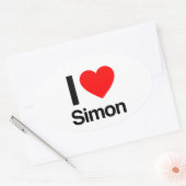 i love simon ovale sticker (Envelop)