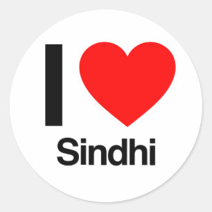 i love sindhi ronde sticker