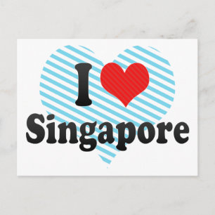 I Love Singapore Briefkaart