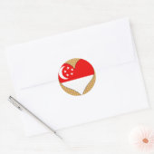 I Love Singapore Ronde Sticker (Envelop)