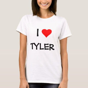 "I LOVE _____" SJABLOON-VOEG UW EIGEN NAAM TOE T-SHIRT