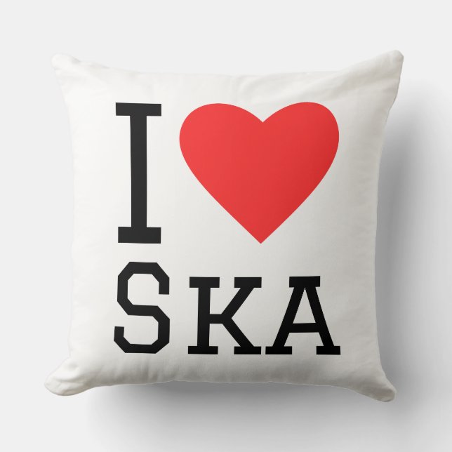 I love ska kussen (Voorkant)