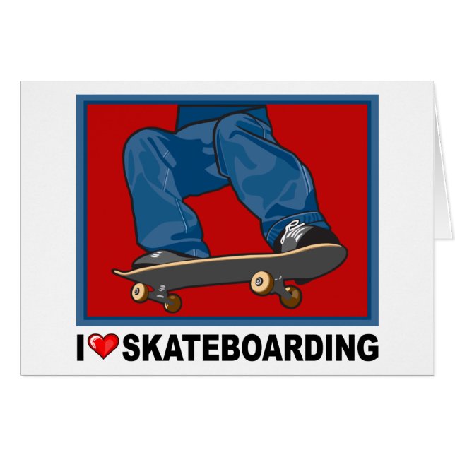 I Love Skateboarding (Voorkant Horizontaal)