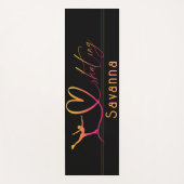 "I love Skating" kunstschaatsen aangepaste naam Yogamat (Voorkant)