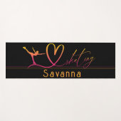 "I love Skating" kunstschaatsen aangepaste naam Yogamat (Voorkant (horizontaal))