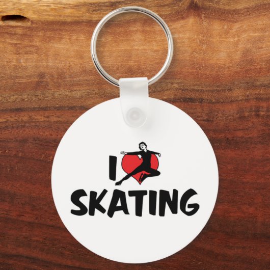 I Love Skating Sleutelhanger (Voorkant)