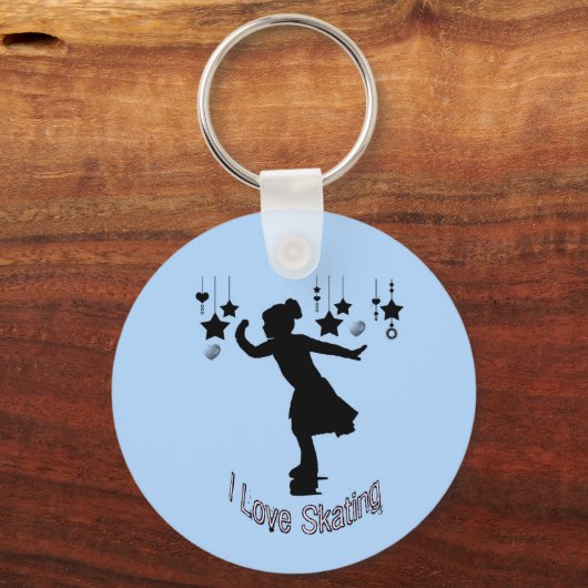 I Love Skating Sleutelhanger (Voorkant)