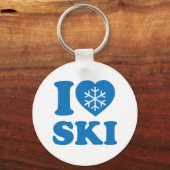 I Love Ski Sleutelhanger (Voorkant)