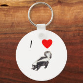I Love Skunks (2) Sleutelhanger (Voorkant)