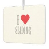 I Love Sliding Western Riding Reining Horse Luchtverfrisser (Links)