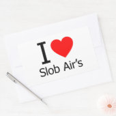 I Love Slob Air's Rechthoekige Sticker (Envelop)