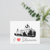 I Love Slonim Belarus Architecture Briefkaart (Staand voorkant)