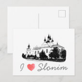I Love Slonim Belarus Architecture Briefkaart (Voorkant / Achterkant)
