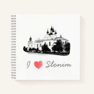 I Love Slonim Belarus Architecture Church Notitieboek