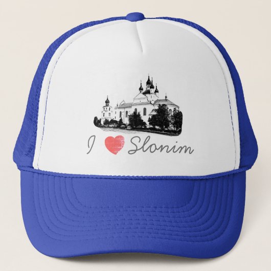 I Love Slonim Belarus Architecture Church Trucker Pet (Voorkant)