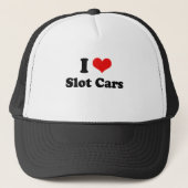 I Love Slot Cars Tshirt Trucker Pet (Voorkant)