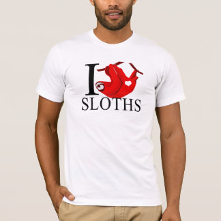 I Love Sloths T-shirts