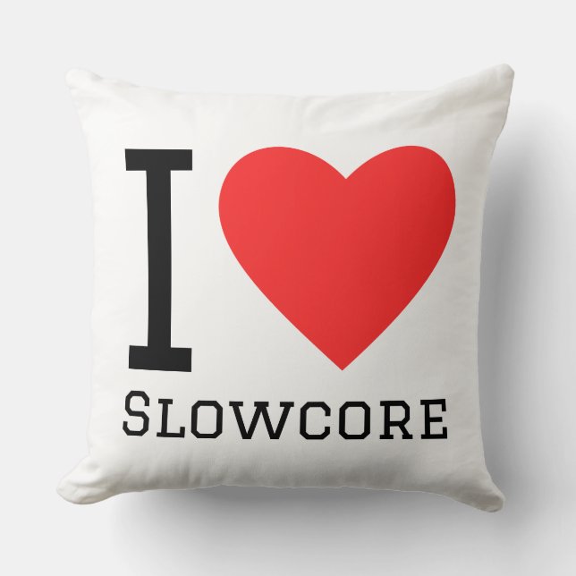 I love slowcore kussen (Voorkant)
