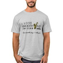 I Love Smooth Jazz Fan Club 3247 Grey Shirt 6501
