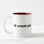 I Love Smooth Jazz Tweekleurige Koffiemok (Links)