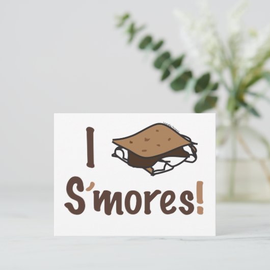 I Love S'mores Briefkaart (Staand voorkant)