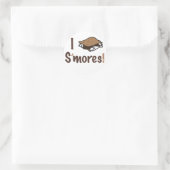 I Love S'mores Ronde Sticker (Tas)