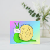 I Love Snail Mail (Gradient) - Briefkaart (Staand voorkant)