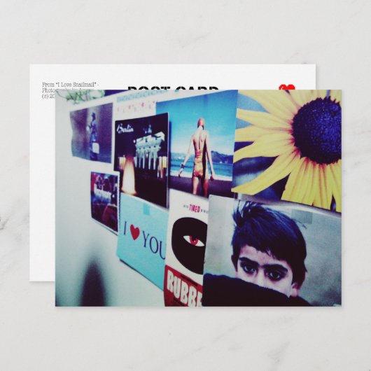 I Love Snailmail - Briefkaarten (Voorkant / Achterkant)