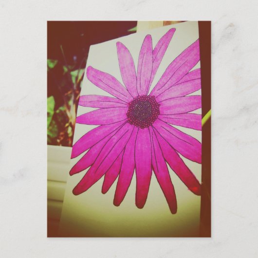 I Love Snailmail - Sunflower Briefkaart (Voorkant)