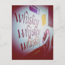 I Love Snailmail - Whiskey Briefkaart