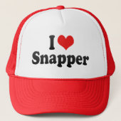 I Love Snapper Trucker Pet (Voorkant)