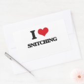 I Love Snitching Rechthoekige Sticker (Envelop)