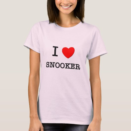 I Love Snooker T-shirt (Voorkant)