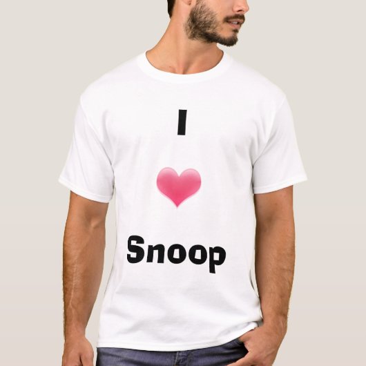 I Love Snoop T-shirt (Voorkant)